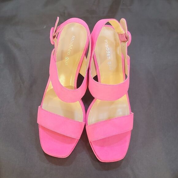 BRAND NEW MADDEN GIRL MINE BLOCK HEEL OPEN-TOE PLATFORM SANDAL - Picture 3 of 16